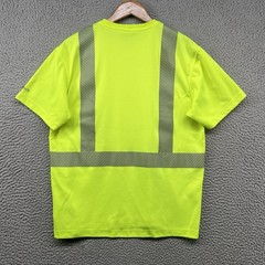 Carhartt Reflective Shirt Mens Medium Neon Yellow Pocket T High Visibility Work