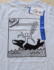 NWT KEITH HARING “Man on Dolphin” Official Mens T-shirt Size Medium and Large