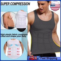 Sculptcore Men’s Body Shaper Compression Ionic Shaping Shirt Slimming Tank Top