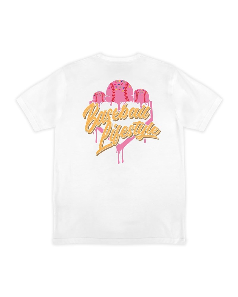 Ice Cream Tee – Strawberry, Soft 60/40 Blend, Breathable, Side-Seamed – Size M
