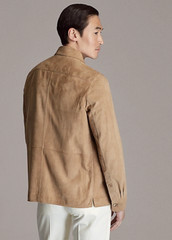 TOP BEST SELLING New Men’s Beige Suede Shirt 100t% Real Lambskin Slim Fit Shirt
