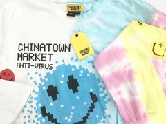 Smiley Face Chinatown Market Anti Virus Have A Nice Day Tie Dye Long Sleeve Tee