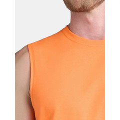 Brahma Relaxed Fit Muscle Tank Pocket Tee Blaze Orange Men’s Size L-XL New