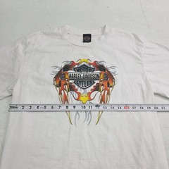 Harley Davidson White T-Shirt Adult XL Rider Society Malaysia Graphic Y2K EUC