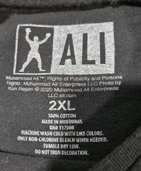 Mens Muhammad Ali Greatest Of All Time Short Sleeve T Shirt Black 2XL XXL