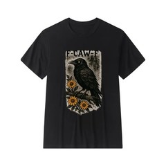 Black Crow F-Caw-F Funny Black Bird Adult Humor Unisex T-Shirt