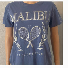 Blue Malibu Racquet Club T-Shirt Size XSmall