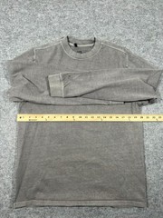 VRST Shirt Mens Small Taupe Cotton Embroidered Logo Ribbed Outdoor Casual Wear