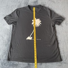 Perry Ellis Men’s Short Sleeve Black Logo T-Shirt Large