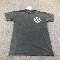 Volkswagen Shirt Mens Medium Charcoal Gray Rabbit Racing Graphic Tee Tagless VW