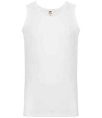 Pack of 1/3/5 Fruit of the Loom Plain Athletic Vest 100% Cotton – S-2XL