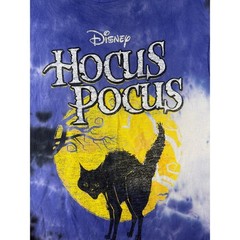 Disney Hocus Pocus Tie Dye Shirt Mens Medium Purple Black Binx Cat Halloween Tee