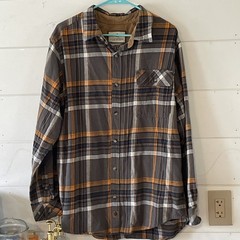 Vintage UpcycledbThe Mummy Movie Flannel Size L Legendary Whitetails Flannel