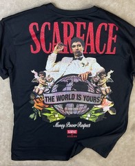 Scarface x Reason T-Shirt XL Money Power Respect Graphic Tee The World Is Yours