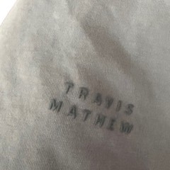 TravisMathew Mens Small Light Blue Gray Short Sleeve Crew Neck T-Shirt