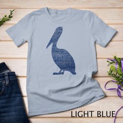 Pelican T Shirt – Denim Blue Jean Texture Unisex T-shirt
