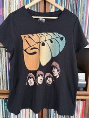 The Beatles Rubber Soul Tee Shirt Black Sz Medium M Lennon McCartney 60s Rock