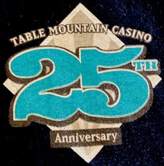 Vtg Table Mountain Casino 25th Anniversary California T-shirt 2XL