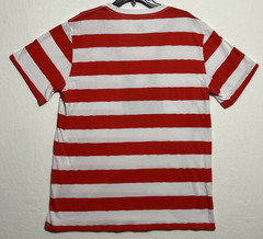 Where’s Waldo? Character Costume Red /White Striped Graphic TShirt Adult Size XL