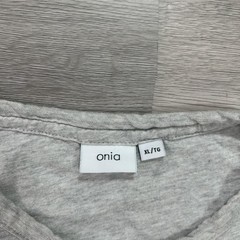 Onia Henley Shirt Mens XL Gray Linen Modal Lightweight Jersey Long Sleeve Tee