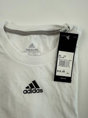 Adidas Men Short Sleeve Crew Neck The Go To Performance Tee White XL NWT