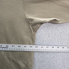 US Army Men Shirt L Olive Micro Grid Polartec Thermal Quarter Zip Gen III
