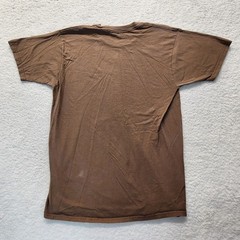 Plain Brown Vintage Y2K BVD Single Stitch T Shirt Large Made In USA # 2255