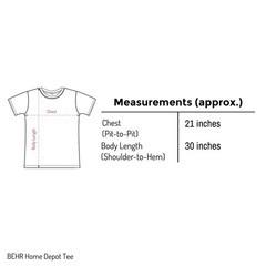 NWOT BEHR Pro x Home Depot Pro White T Shirt GILDAN Men’s LARGE