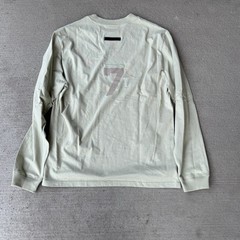 Fear of God Essentials FOG 7 Flocking Long Sleeve T Shirt Cream Size Medium