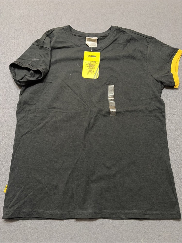 Nike 10 2 Lance Armstrong Logos Black Yellow Ringer Women’s XL