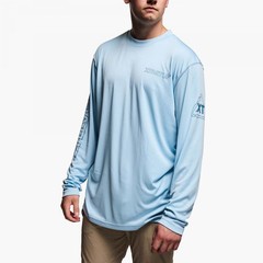 XTRATUF Men’s Long Sleeve Tee Clear Sky – XALS202, Clear Sky