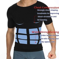 Men Slimming Body Shaper Vest Compression Shirt Gynecomastia Undershirt Tank Top
