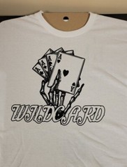 🔥WILDCARD Apparel LIMITED Edition Tee Shirt White or Gray size S, M, L, XL, XXL