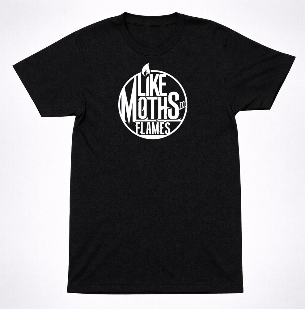 Like Moths To Flames Circle Logo T-Shirt – Modern Metalcore Essential