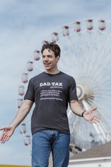Mens Funny T Shirts Dad Tax Sarcastic Fathers Day Novelty Tee for Men
