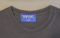 Revenge Gallery Metallic Logo T-Shirt Black XL Goth Punk Cotton Streetwear Men