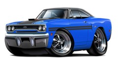 1970 Plymouth GTX Muscle Car Art Print NEW