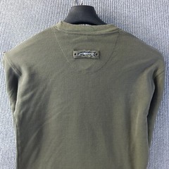 FRYDAY Club Shirt Mens XL Olive Drab Green Thermal Tab Accents Long Sleeve