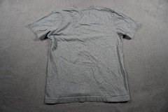 Psycho Bunny Shirt Boys XL Gray 16-18 V Neck Stripe Skull Bunny Logo Graphic Tee