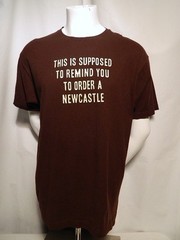 Newcastle Brown Ale Beer United Kingdom England Pub No Bollocks Bar T Shirt XL