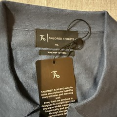 Extra Fine Merino Wool Polo In AirfoceBlue XL-Brand Tailored Athlete