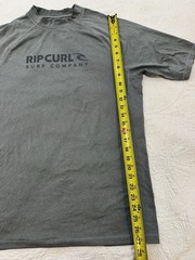 Rip Curl Men’s Large Gray Surf Ocean Beach Relaxed Fit Rashguard UPF 50+