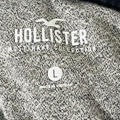 Hollister Shirt Men’s Large Gray Curved Hem Casual Outdoorsy Minimalist Plain