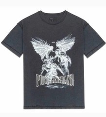 PURPLE BRAND INSIDE OUT SS FIGHT WASHED BLACK BEAUTY TEE (BLACK) P101-JFBB224 XL