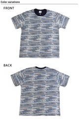 Samurai Jeans SJIT26-101 Indigo Stripe T-Shirt Crew Neck Size L XL XXL XXXL