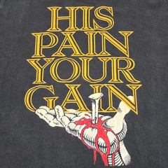 VINTAGE LORD’S GYM T-SHIRT Sz XL SINGLE STITCH DOUBLE SIDED 90s CHRIST JESUS USA