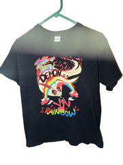 Hazbin Hotel Inside of Every Demon is a Rainbow 2018 Vivziepop tshirt MEDIUM OOP