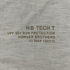 Howler Brothers HB Tech T Sage Green Heather UPF 50+ Long Sleeve Sun Shirt Small