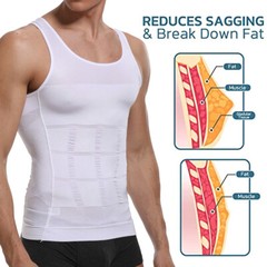 Men Slimming Gynecomastia Chest Belly Compression Body Shaper Tanktop Vest Shirt