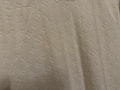 LOUIS VUITTON BLANK LAIT / WHITE MONOGRAM TOWELING T-SHIRT IN XXL (1A4PT6) *NEW*